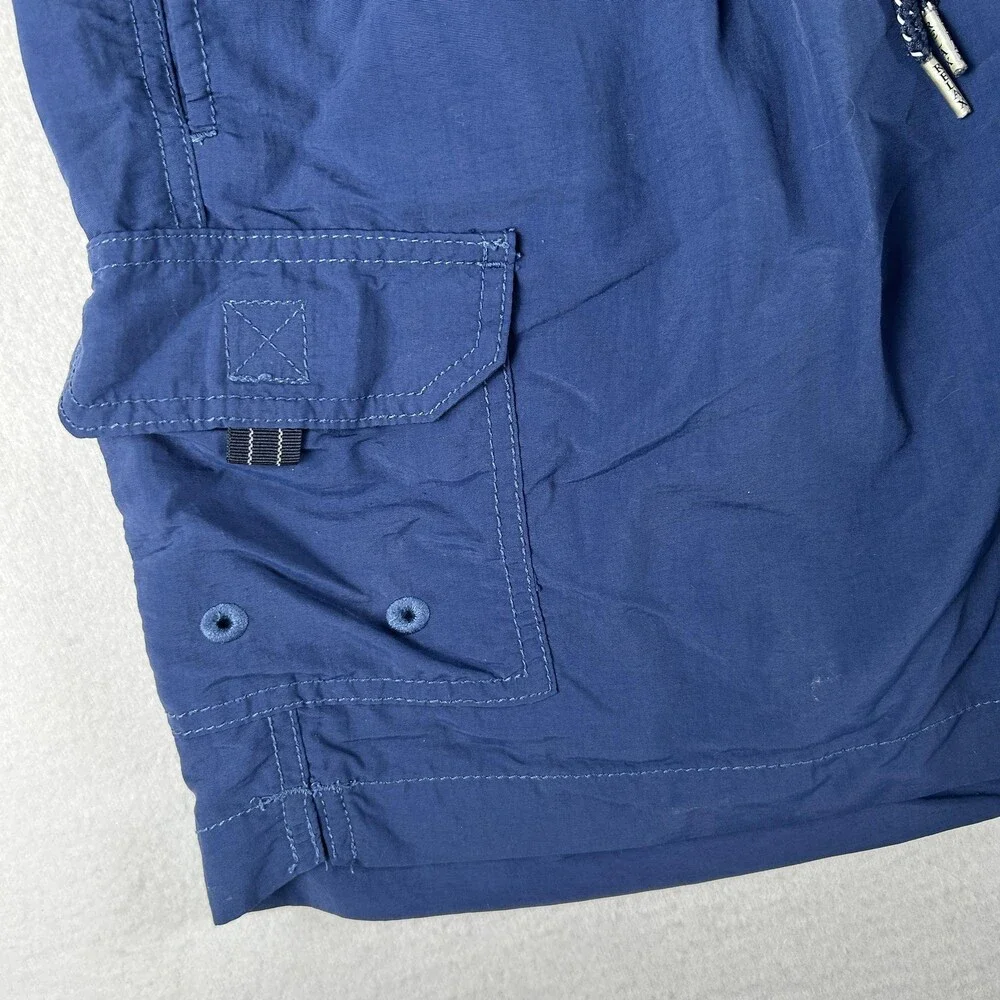 Tommy Bahama Relax Shorts Mens Large Blue Swim Trunks Cargo Mesh Lined Quick Dry